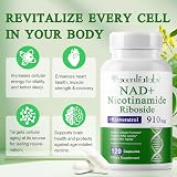IWKDIJ NAD Resveratrol+ Trans 910mg 120 Capsules NAD+ Immune Energy Support view 6