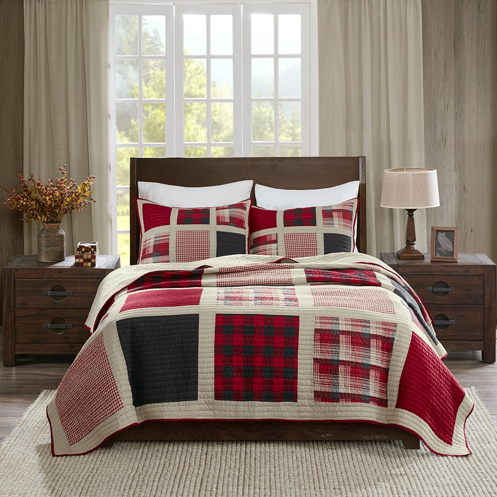 Woolrich Huntington Quilt Mini Set Cal King Red, King King
