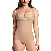 Leonisa Body Shaper Seamless Firm Tummy Control Shapewear Bodysuits for Women, Small, 801 - Golden Beige