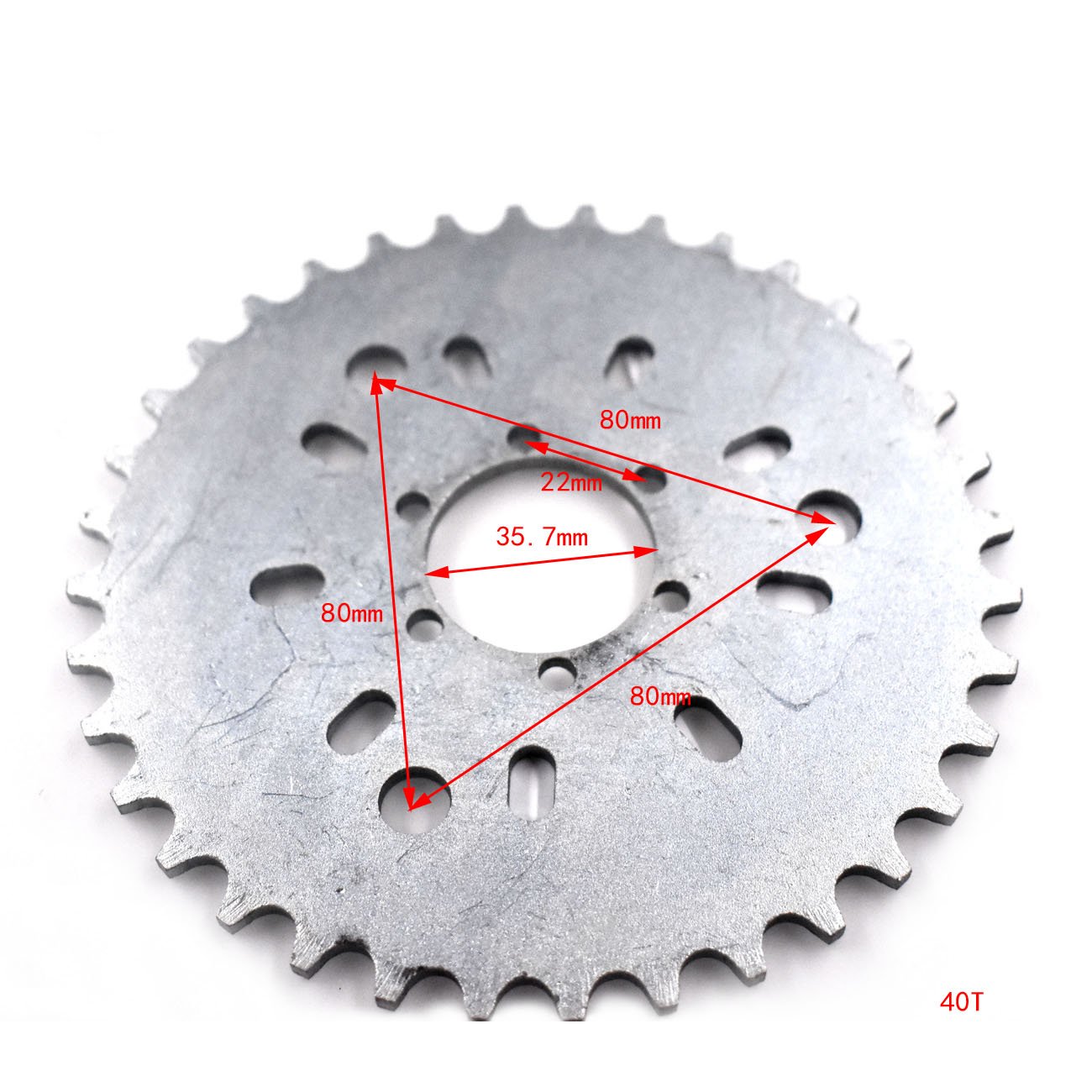 Drive Train 44T Wheel Sprocket Fit 415 Chain 49cc 50cc 60cc 66cc 80cc 2