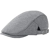 Newsboy Hat Cotton Adjustable Flat Caps Ivy Irish Gatsby Cap Cabbie Golf Hunting Hats for Men