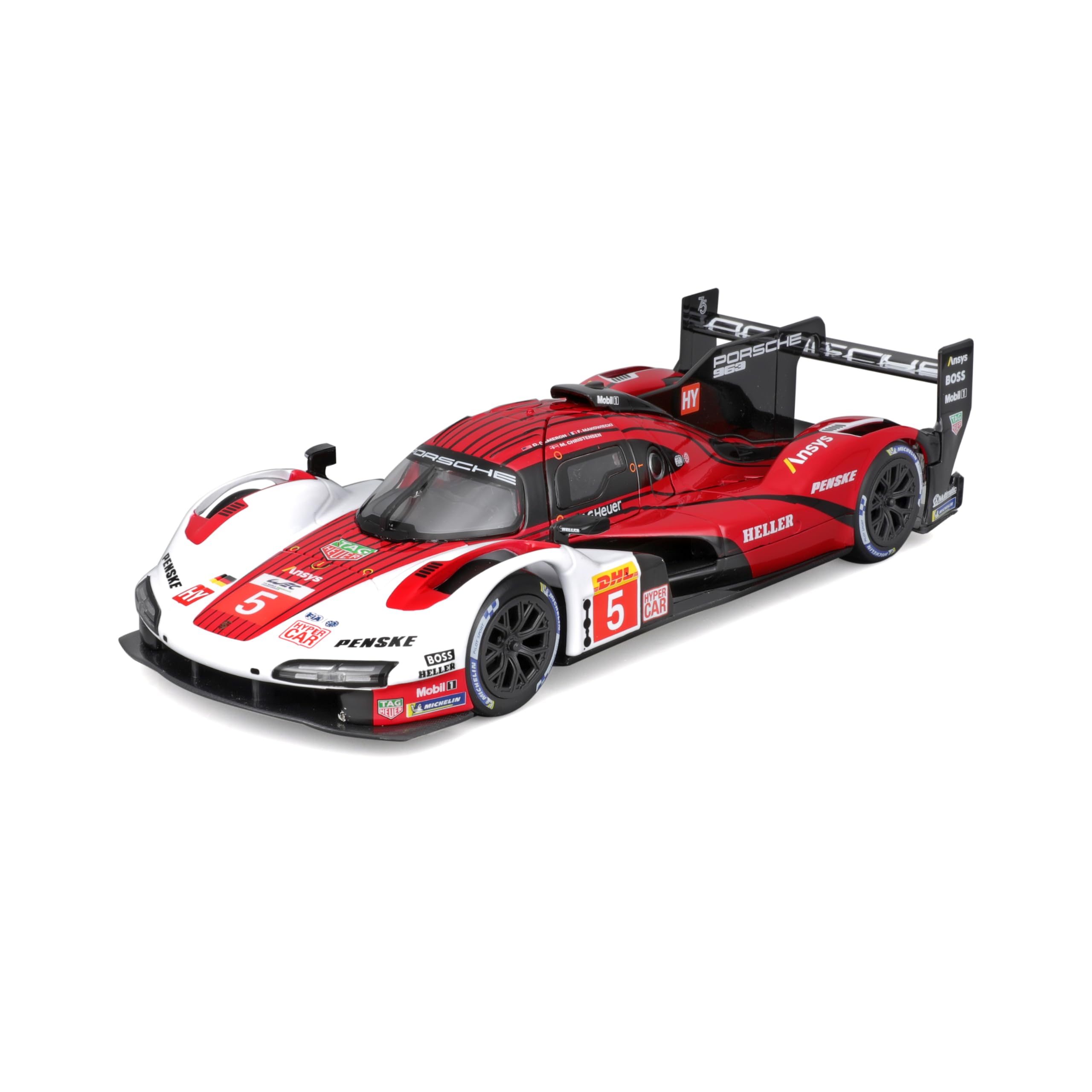 Bburago PORSCHE PENSKE 963 GTP - 1:24 Scale - Incredibly Detailed Die-Cast Replica Collectible Car, Blue — image 1