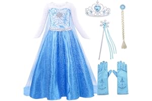 AmzBarley Princess Costume for Girls Kids Dress Up Clothes Birthday Gifts Halloween Party Dresses 3-10 Years