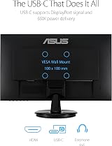 ASUS 27" 1080P VA27DCP Monitor IPS 75Hz USB-C 65W PD Speakers Adaptive-Sync view 6