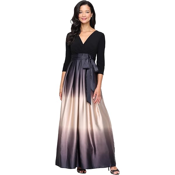 sl fashions mother of the bride dresses SL Fashions Womens Missy Chiffon Embellished Dress with Jacket Gray 10