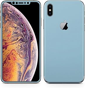 igsticker iPhone Xs Max Skin Sticker Full Body Coverage Vinyl Decal - Dustproof Anti-Scratch for Apple iphonexs max xsmaxfull-009005-ds Simple Plain Green