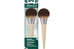 EcoTools Blurring Powder Makeup Brush, For Loose & Pressed Powder, Large Makeup Brush For All-Over Application, Fluffy, Synthetic Bristles, Eco Friendly, Cruelty-Free, & Vegan, 1 Count