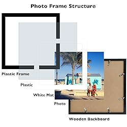 JCJMY 6 Pack 12.5x12.5 Record Frame with 10x10 Mat