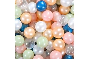 STARBOLO Ball Pit Balls for Toddlers Pack of 100 200 50 - BPA&Phthalate Free Non-Toxic Crush Proof Soft Plastic Balls for 1-5Years Old Toddlers Girl Kids Birthday Pool Playpen Tent Party