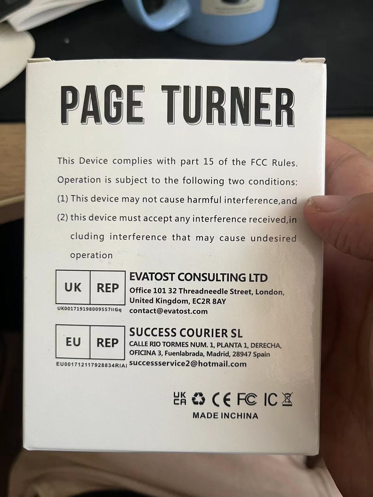 Remote Control Page Turner for Kindle Paperwhite.Kindle Clicker Page Turner for Kindle Oasis Kobo Device.Ebook Readers & Accessories