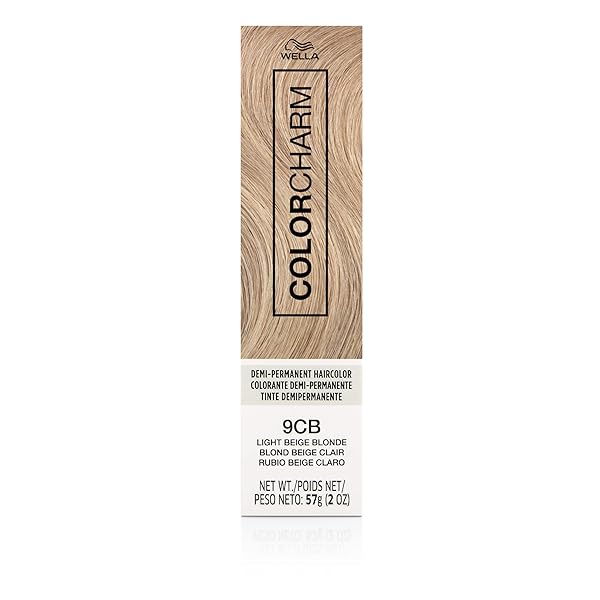 COLORCHARM DEMI PERMANENT HAIR COLOR| 9CB LIGHT BEIGE BLONDE | GLOSS, REFRESH AND TONE | 2 FL OZ
