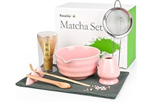 Matcha Whisk Set - Japanese Household Matcha Tea Kit for Tea Lovers (Pink)
