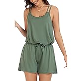 KevaMolly Pajama Set for Women 2 Piece Lounge Set Soft Pjs Sets Flowy Sleeveless Tank Top Comfy Shorts Sleepwear with Pockets