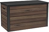 Keter Signature Ontario 575L Outdoor Storage Box Rosewood Weather Resistant
