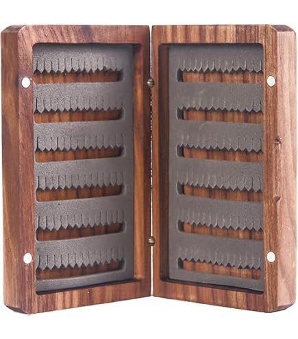 Amazon.com: M MAXIMUMCATCH Maxcatch Black Walnut Wooden Fly Box