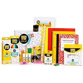 Back to School Supply Box Grades K-5 - School Supply Boxes - 32 Piece School Supplies Kit Includes Markers, Crayons, Pencils, Scissors, Folders, Glue Sticks, Notebook, and Composition Book
