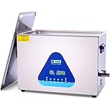 DK SONIC Ultrasonic Cleaner with Digital Timer and Basket for Denture, Coins, Record, Daily Necessaries, Lab Tools, Metal Par