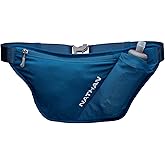 Nathan Hydration Belt for Running - Hydrapak Soft Flask 25 oz Bottle with ExoSpine - Breathable, Adjustable Comfort Fit - Angled Flask Holder - Pinnacle FeatherLite, Ultra-Light, Sailor Blue