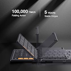 ProtoArc Foldable Bluetooth Keyboard, XK01 Folding