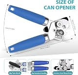 Lychico 3-in-1 Tin Opener Can Opener Bottle Opener Stainless Blue view 3
