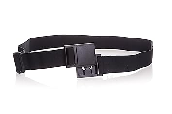 Modaxx Sport-Gürtel Stretchgürtel Outdoor Damen Herren Schwarz Unisex Elastisch Größenverstellbar Magnetverschluss Made In Ge