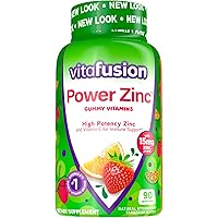 Vitafusion Power Zinc Gummy Vitamins, Strawberry Tangerine, 90 Count