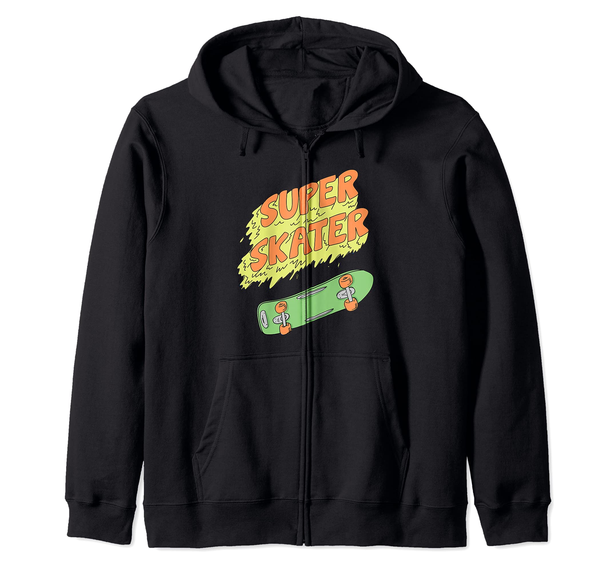 Super Skater - Skating Gift For Skaters & Skateboarders Zip Hoodie