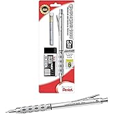Pentel GraphGear 1000 Mechanical Drafting Pencil (0.5mm), Eraser Refills, 1-Pk (PG1015EBP)