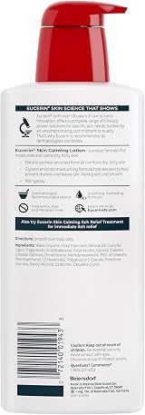 Eucerin Skin Calming Body Lotion 16.9 fl oz Dry Itchy Skin Relief Oatmeal view 3