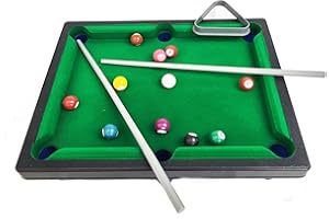 eBigValue Durable Mini Pool Table for Kids & Adults - Complete Set for Easy Play Anywhere