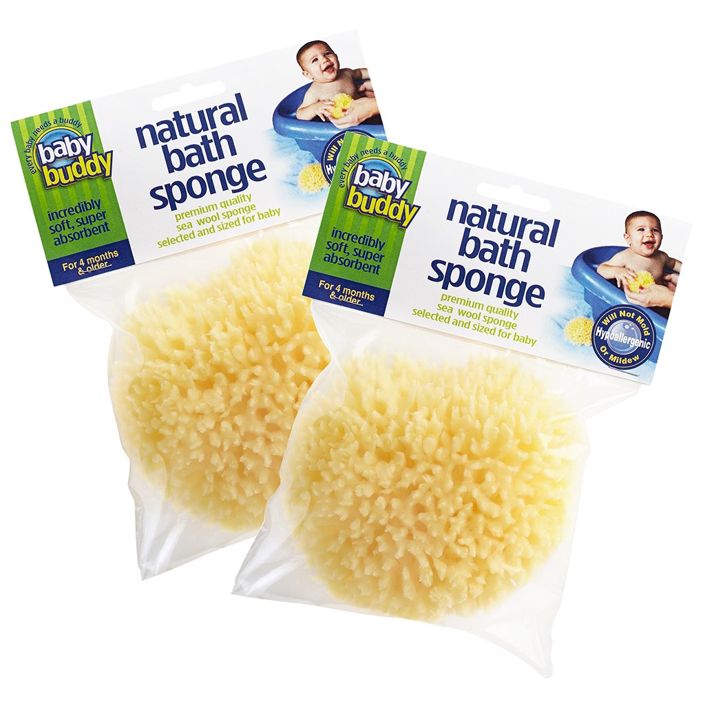 Mua Baby Buddy’s Natural Baby Bath Sponge 2 Pack 45” Ultra Soft
