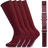 Youper Youth Baseball/Softball Belt & Socks Combo Set (2 Pairs of Socks & 1 Belt)