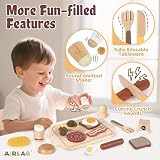 Airlab Wooden Food for Play Kitchen Full English Breakfast Fry Up Toy Set view 4