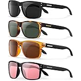 KUGUAOK Polarized Square Sunglasses For Men and Women Matte Finish Sun Glasses UV Protection Glasses