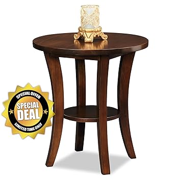 Js Home Decor Rosewood/Sheesham Wood Bed Side End Table for Living Room, Chocolate Cherry Brown