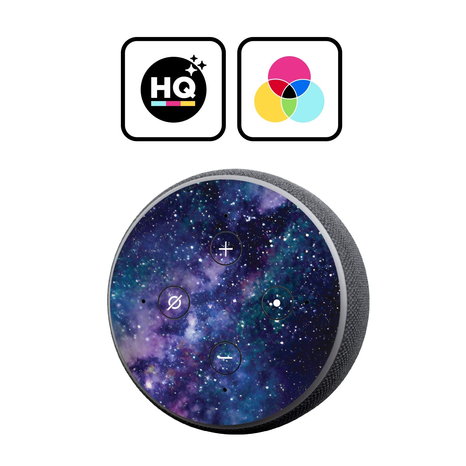 Head Case Designs Officially Licensed Cosmo18 Milky Way Space Vinyl Sticker Skin Decal Cover Compatible with Amazon Echo Dot (2nd Gen) - Skin only Echo Dot (2nd Gen) is NOT Included