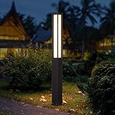 PAKEDANDUN Outdoor Pathway Lights, 71 Inches Tall Bollard Light, 3000K Landscape Path Lighting, Large Mordern Led Bollards, I