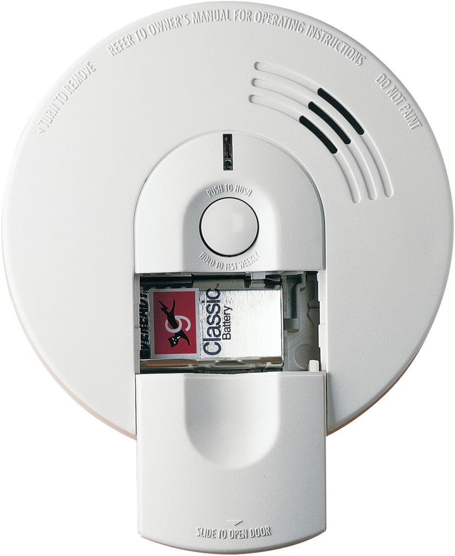 Kidde i4618 Hardwire Smoke Detector with 9V Backup and Front Load Battery Door - Smoke Detectors - 