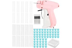 TLPCRKI Stitch Gun,Stitch Gun for Clothes,New Quick Stitch Gun,Mini Quick Repair Garment Sewing Machine,Handheld Sewing Machine Garment Connector(Pink)