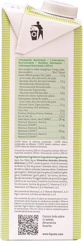 Bebida Vegetal de Almendras sin Azúcares, Pack de 6 x 1L — foto 5 de 7