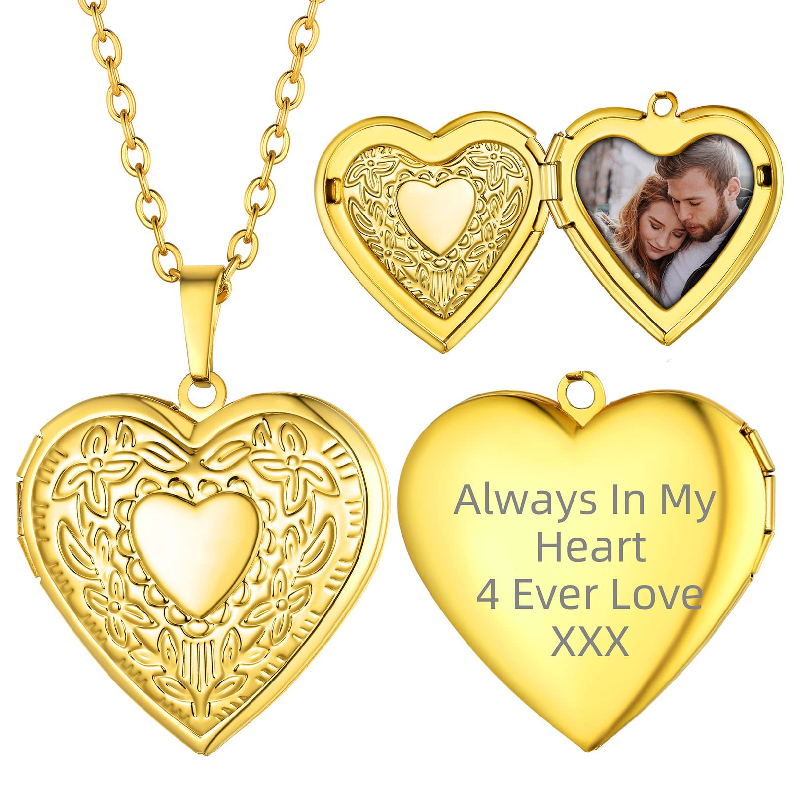 Supcare Custom Necklaces with Pictures Locket with