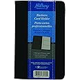 Hilroy 33430 Business Card Holder, 4-3/4x7-3/8-Inch, Holds Upto 96 Cards, Black