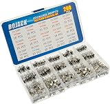 BOJACK 200pc Glass Fuse Assortment Kit 5x20mm 6x30mm 250V 1-20A Fast-Blow view 2