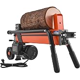 VEVOR Electric Log Splitter, 6.5 Tons Electric Wood Splitter, 1500W 15 Amp Motor, Portable Firewood Splitting Machine with 6" Wheels, Wood Splitters for Forestry Harvesting, Efficient &amp; Secure