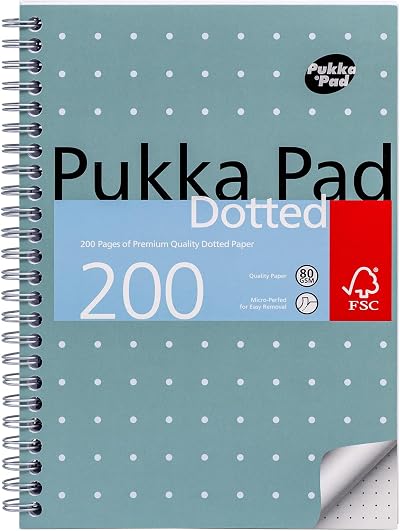 Pukka Pad A5 Dotted Metallic Jotta Notebook 200 Pages 80GSM 30 Pack