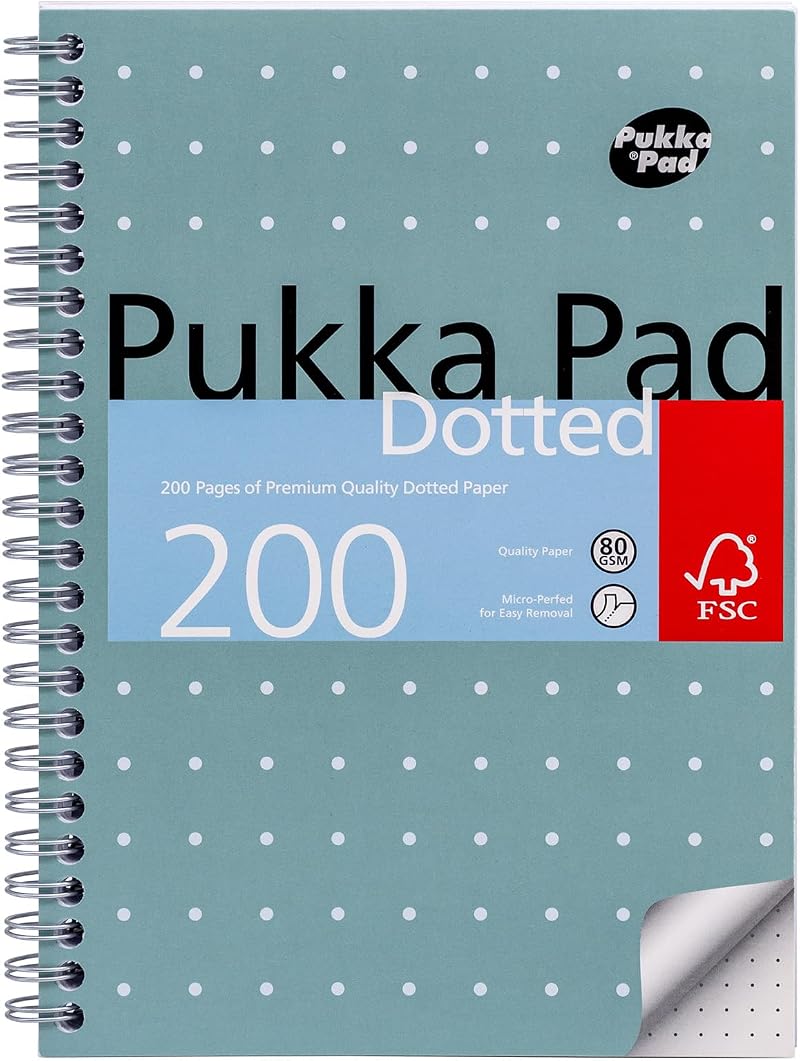 Pukka Pad A5 Dotted Metallic Jotta Notebook 200 Pages 80GSM 30 Pack