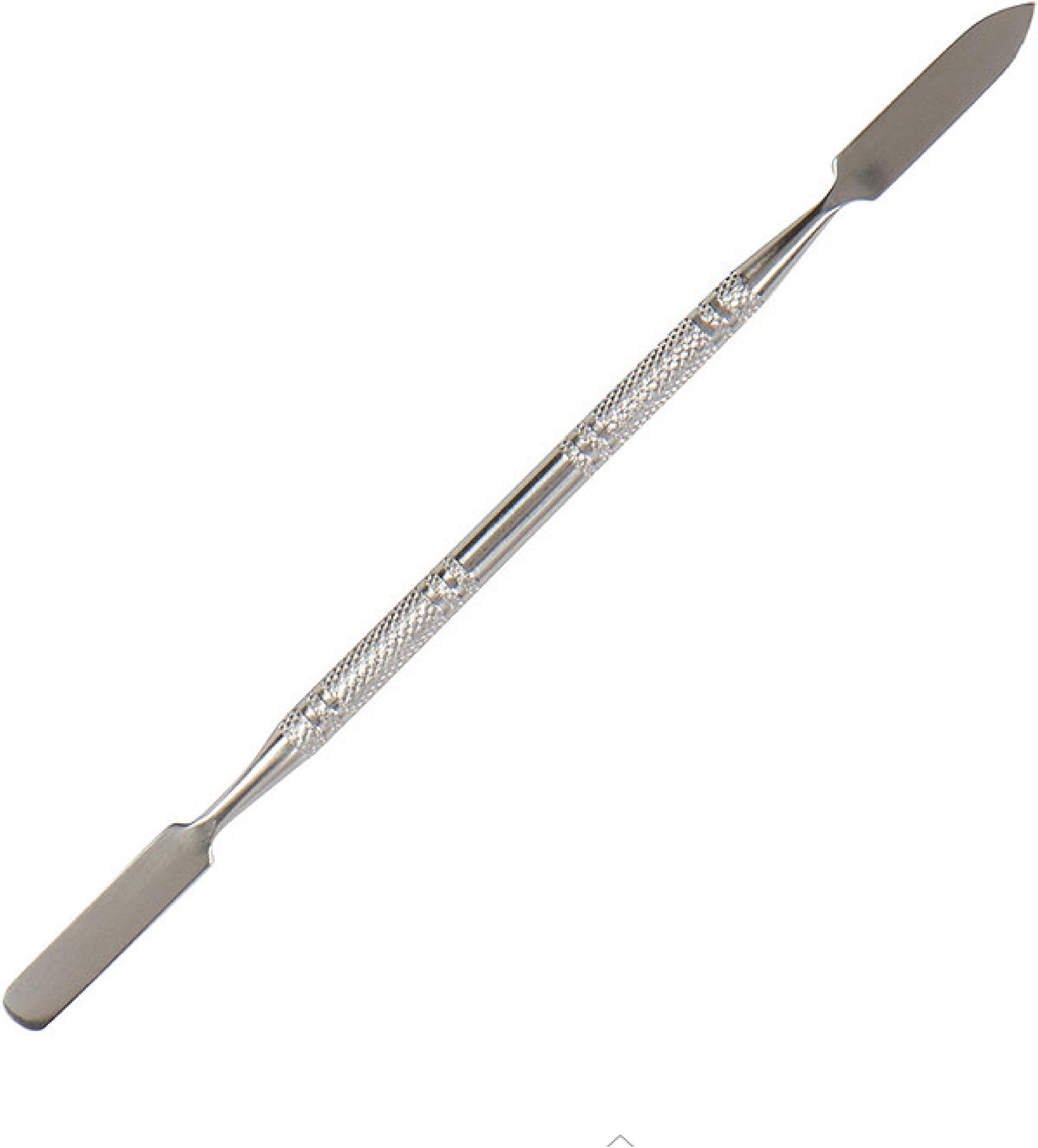 Makeup Depotting Tool/Spatula, Cream Cosmetics Mixing Flat Edge, 6 Inch Metal (Stainless Steel) Spatula for Makeup with non-Slip Grip