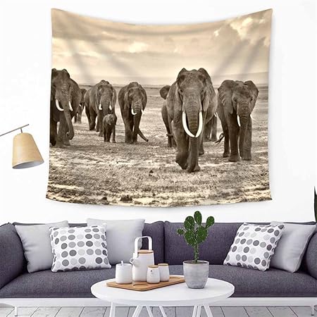 Hippy Indian Mandala Bohemian Elephant Tapestries Throw Gypsy Cover Bedding Psychedelic Wall Hanging Room Decor Wall Collage Dorm Beach Bedroom Throw