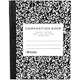 BAZIC Black Marble Composition Notebooks - College Ruled, 100 Sheets Each, Case Of 48