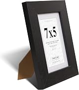 Fabian Clarke London 7x5 Modern Black Wooden Frame with 6x4 Mount view 4